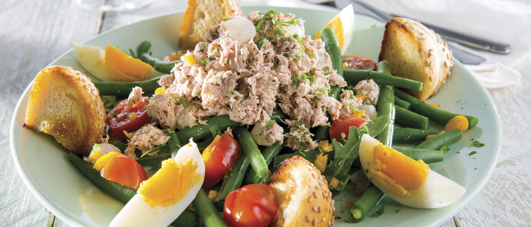 Thunfischsalat mit Bohnen