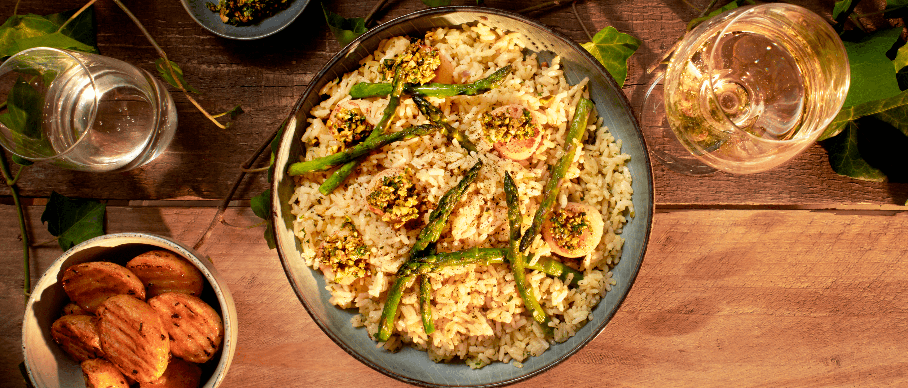 Jakobsmuscheln mit Champagnerreis